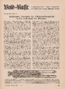 Volk und Rasse, 17. Jg. November 1942, Heft 11.