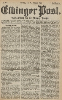 Elbinger Post, Nr. 44, Sonntag 21 Februar 1875, 2 Jh