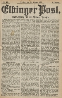 Elbinger Post, Nr. 45, Sonntag 23 Februar 1875, 2 Jh