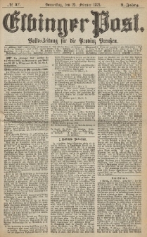 Elbinger Post, Nr. 47, Donnerstag 25 Februar 1875, 2 Jh