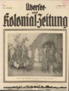 Übersee- und Kolonialzeitung, 44. Jg. 1. Januar 1932, Nr 1.