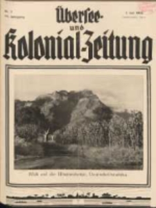 Übersee- und Kolonialzeitung, 44. Jg. 1. Juli 1932, Nr 7.