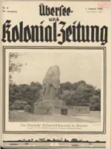 Übersee- und Kolonialzeitung, 44. Jg. 1. August 1932, Nr 8.