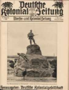 Deutsche Kolonial-Zeitung, 45. Jg. 1. Mai 1933, Heft 5.