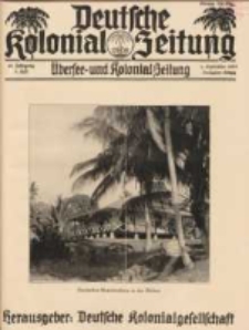 Deutsche Kolonial-Zeitung, 45. Jg. 1. September 1933, Heft 9.