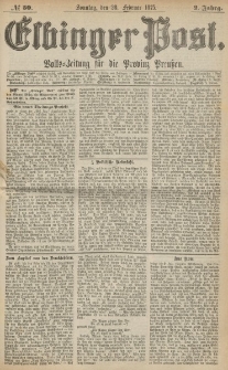 Elbinger Post, Nr. 50, Sonntag 28 Februar 1875, 2 Jh