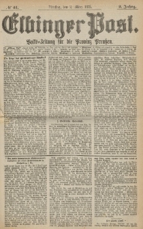 Elbinger Post, Nr. 51, Dienstag 2 März 1875, 2 Jh