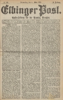 Elbinger Post, Nr. 53, Donnerstag 4 März 1875, 2 Jh
