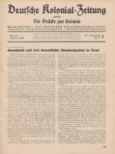 Deutsche Kolonial-Zeitung, 47. Jg. 1. März 1935, Heft 3.
