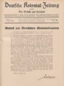 Deutsche Kolonial-Zeitung, 47. Jg. 1. Mai 1935, Heft 5.