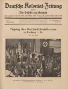 Deutsche Kolonial-Zeitung, 47. Jg. 1. Juli 1935, Heft 7.