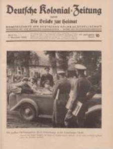 Deutsche Kolonial-Zeitung, 47. Jg. 1. Oktober 1935, Heft 10.