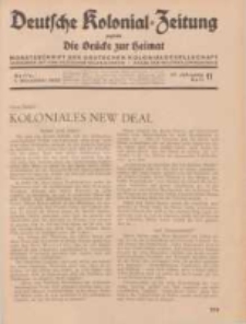 Deutsche Kolonial-Zeitung, 47. Jg. 1. November 1935, Heft 11.
