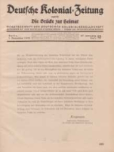 Deutsche Kolonial-Zeitung, 47. Jg. 1. Dezember 1935, Heft 12.