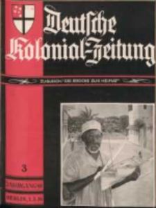Deutsche Kolonial-Zeitung, 48. Jg. 1. März 1936, Heft 3.