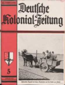 Deutsche Kolonialzeitung, 49. Jg. 1. Mai 1937, Heft 5.