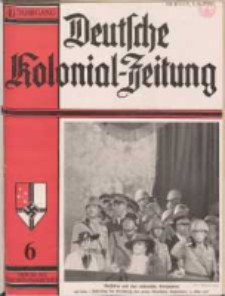 Deutsche Kolonialzeitung, 49. Jg. 1. Juni 1937, Heft 6.
