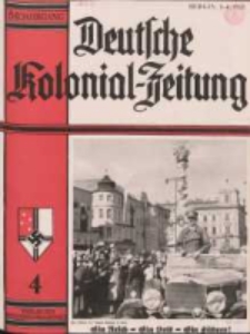 Deutsche Kolonialzeitung, 50. Jg. 1. April 1938, Heft 4.