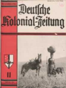 Deutsche Kolonialzeitung, 50. Jg. 1. November 1938, Heft 11.