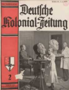 Deutsche Kolonialzeitung, 51. Jg. 1. Februar 1939, Heft 2.