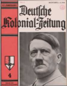 Deutsche Kolonialzeitung, 52. Jg. 1. April 1940, Heft 4.