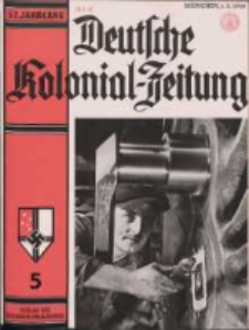 Deutsche Kolonialzeitung, 52. Jg. 1. Mai 1940, Heft 5.