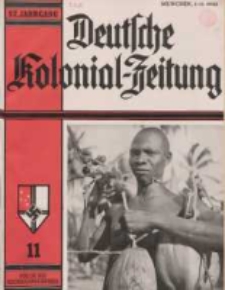 Deutsche Kolonialzeitung, 52. Jg. 1. November 1940, Heft 11.