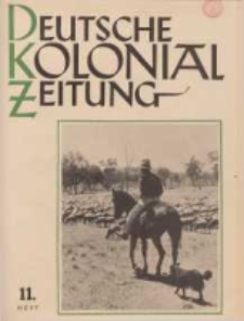 Deutsche Kolonialzeitung, 53. Jg. 1. November 1941, Heft 11.