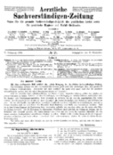 Aerztliche Sachverständigen-Zeitung, 10. Jg. 15. Dezember 1904, No 24.