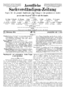 Aerztliche Sachverständigen-Zeitung, 11. Jg. 1. Juli 1905, No 13.
