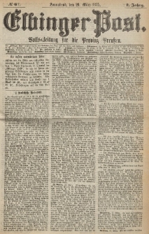 Elbinger Post, Nr. 67, Sonnabend 20 März 1875, 2 Jh