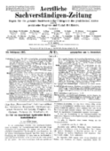 Aerztliche Sachverständigen-Zeitung, 11. Jg. 1. Dezember 1905, No 23.