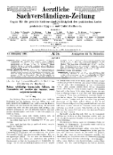 Aerztliche Sachverständigen-Zeitung, 11. Jg. 15. Dezember 1905, No 24.