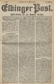 Elbinger Post, Nr. 68, Sonntag 21 März 1875, 2 Jh
