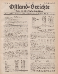 Ostland-Berichte. Reihe B. Wirtschafts-Nachrichten, 5. November 1933, Nr 4.