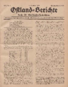 Ostland-Berichte. Reihe B. Wirtschafts-Nachrichten, 5. Dezember 1933, Nr 6.