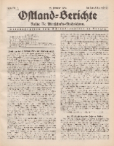 Ostland-Berichte. Reihe B. Wirtschafts-Nachrichten, 25. Februar 1934, Nr 7.