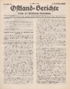 Ostland-Berichte. Reihe B. Wirtschafts-Nachrichten, 25. März 1934, Nr 8/ 9.