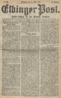 Elbinger Post, Nr. 70, Mittwoch 24 März 1875, 2 Jh