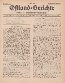 Ostland-Berichte. Reihe B. Wirtschafts-Nachrichten, 5. Mai 1934, Nr 13.