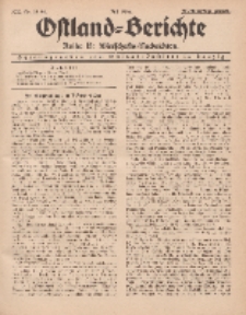 Ostland-Berichte. Reihe B. Wirtschafts-Nachrichten, Juli 1934, Nr 18- 20.