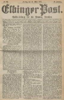 Elbinger Post, Nr. 72, Freitag 26 März 1875, 2 Jh