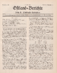 Ostland-Berichte. Reihe B. Wirtschafts-Nachrichten, 1. Juli 1935, Nr 11/ 12.