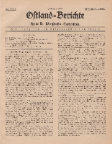 Ostland-Berichte. Reihe B. Wirtschafts-Nachrichten, 15. Oktober 1935, Nr 19.