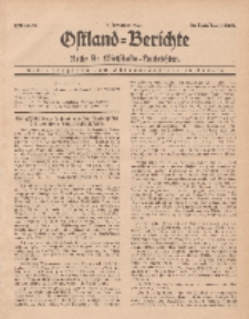 Ostland-Berichte. Reihe B. Wirtschafts-Nachrichten, 1. November 1935, Nr 20.