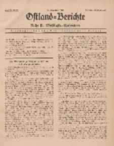 Ostland-Berichte. Reihe B. Wirtschafts-Nachrichten, 15. Dezember 1935, Nr 22-23.