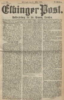 Elbinger Post, Nr. 74, Mittwoch 31 März 1875, 2 Jh