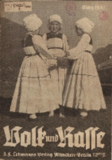 Volk und Rasse, 18. Jg. März 1943, Heft 3.