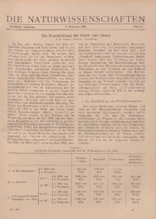Die Naturwissenschaften. Wochenschrift..., 12. Jg. 1924, 8. Februar, Heft 6.