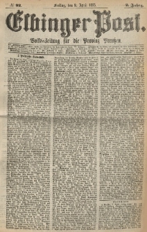 Elbinger Post, Nr. 82, Freitag 9 April 1875, 2 Jh